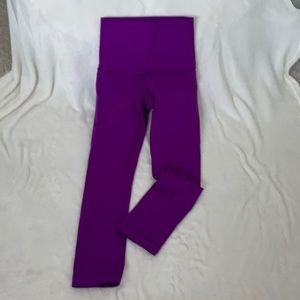 Lululemon purple cropped leggings